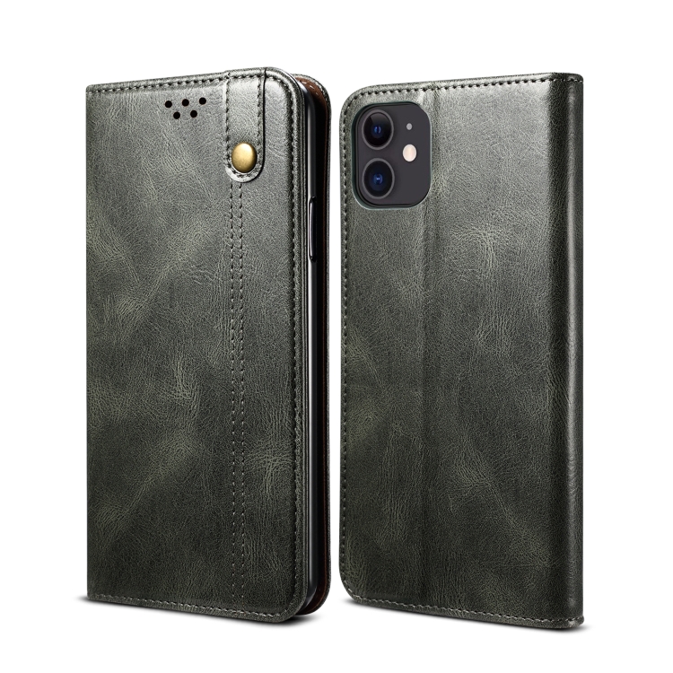 Simple Wax Crazy Horse Texture Horizontal Flip Leather Case with Card Slots & Wallet For iPhone 12 mini(Dark Green)
Simple Wax Crazy Horse Texture Horizontal Flip Leather Case with Card Slots & Wallet For iPhone 12 mini(Dark Green)