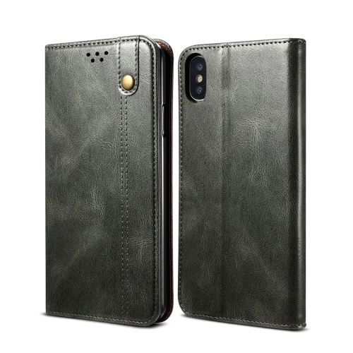 Simple Wax Crazy Horse Texture Horizontal Flip Leather Case with Card Slots & Wallet For iPhone XS Max(Dark Green)
Simple Wax Crazy Horse Texture Horizontal Flip Leather Case with Card Slots & Wallet For iPhone XS Max(Dark Green)
