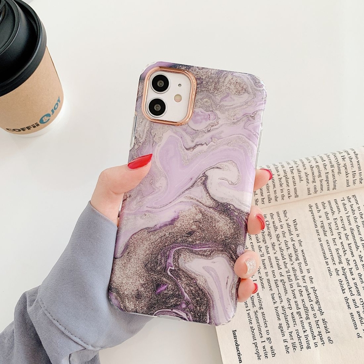 Marble Pattern Dual-side Laminating TPU Protective Case For iPhone 12 Pro Max(Purple Ash Flowing Gold)
Marble Pattern Dual-side Laminating TPU Protective Case For iPhone 12 Pro Max(Purple Ash Flowing Gold)