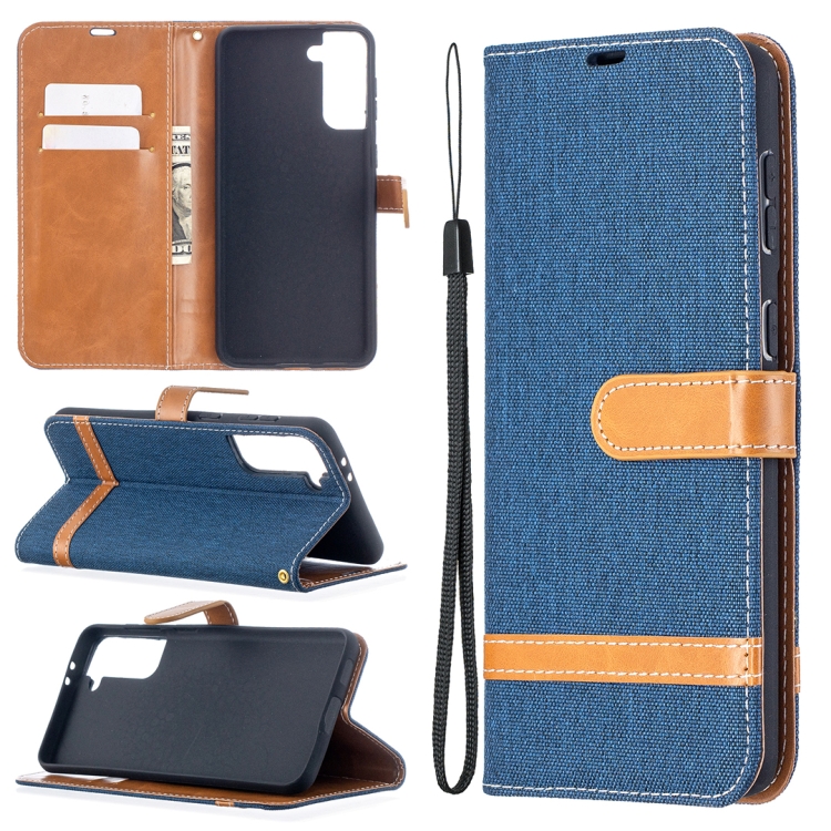 For Samsung Galaxy S21+ 5G Color Matching Denim Texture Horizontal Flip Leather Case with Holder & Card Slots & Wallet & Lanyard(Dark Blue)
For Samsung Galaxy S21+ 5G Color Matching Denim Texture Horizontal Flip Leather Case with Holder & Card Slots & Wallet & Lanyard(Dark Blue)