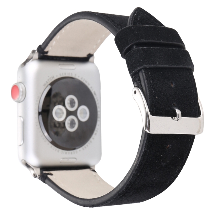 Frosted Genuine Leather Watchband For Apple Watch Series 6 & SE & 5 & 4 44mm / 3 & 2 & 1 42mm(Black)
Frosted Genuine Leather Watchband For Apple Watch Series 6 & SE & 5 & 4 44mm / 3 & 2 & 1 42mm(Black)
