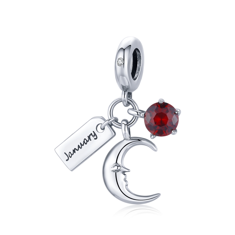 S925 Sterling Silver January Birth Stone Sign Moon Pendant DIY Bracelet Necklace Accessories
S925 Sterling Silver January Birth Stone Sign Moon Pendant DIY Bracelet Necklace Accessories