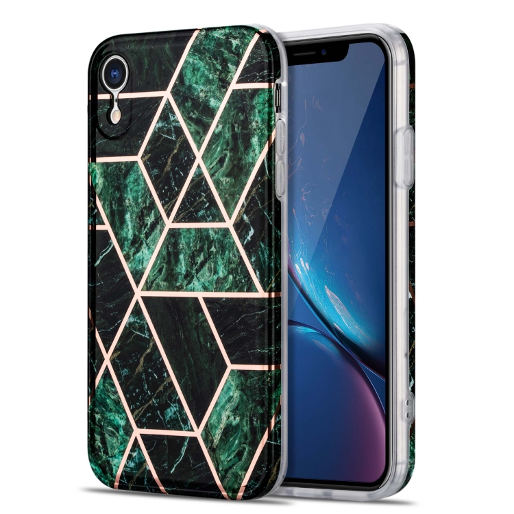 Electroplating Stitching Marbled IMD Stripe Straight Edge Rubik Cube Phone Protective Case For iPhone XR(Emerald Green)
Electroplating Stitching Marbled IMD Stripe Straight Edge Rubik Cube Phone Protective Case For iPhone XR(Emerald Green)