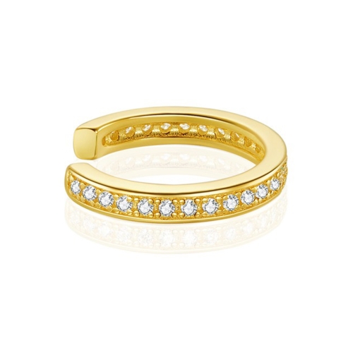 S925 Sterling Silver Simple Style Circular Ring Zircon Ear Clip Women Earrings(Gold)
S925 Sterling Silver Simple Style Circular Ring Zircon Ear Clip Women Earrings(Gold)