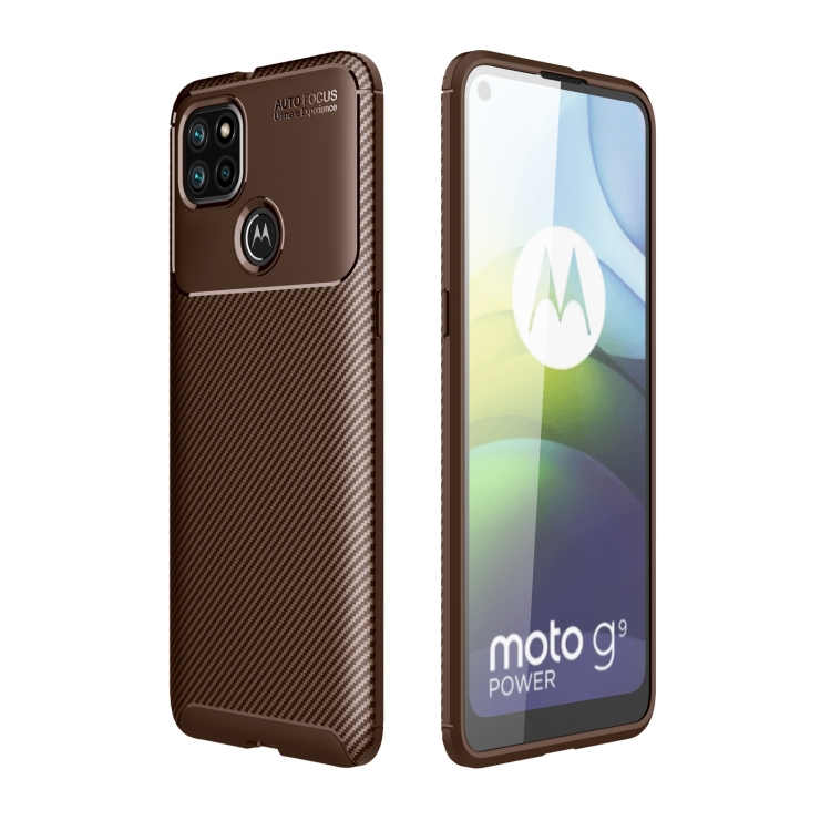 For Motorola Moto G9 Power Carbon Fiber Texture Shockproof TPU Case(Brown)
For Motorola Moto G9 Power Carbon Fiber Texture Shockproof TPU Case(Brown)