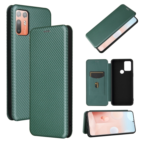 For HTC Desire 20 Plus Carbon Fiber Texture Magnetic Horizontal Flip TPU + PC + PU Leather Case with Card Slot(Green)
For HTC Desire 20 Plus Carbon Fiber Texture Magnetic Horizontal Flip TPU + PC + PU Leather Case with Card Slot(Green)