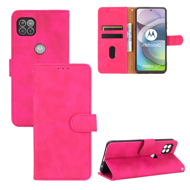 For Motorola Moto G 5G Solid Color Skin Feel Magnetic Buckle Horizontal Flip Calf Texture PU Leather Case with Holder & Card Slots & Wallet(Rose Red)
For Motorola Moto G 5G Solid Color Skin Feel Magnetic Buckle Horizontal Flip Calf Texture PU Leather Case with Holder & Card Slots & Wallet(Rose Red)