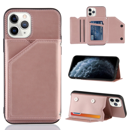 Skin Feel PU + TPU + PC Back Cover Shockproof Case with Card Slots & Holder & Photo Frame For iPhone 11 Pro(Rose Gold)
Skin Feel PU + TPU + PC Back Cover Shockproof Case with Card Slots & Holder & Photo Frame For iPhone 11 Pro(Rose Gold)