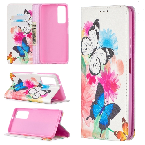 For Huawei P smart 2021 / Y7a Colored Drawing Pattern Invisible Magnetic Horizontal Flip PU Leather Case with Holder & Card Slots & Wallet(Two Butterflies)
For Huawei P smart 2021 / Y7a Colored Drawing Pattern Invisible Magnetic Horizontal Flip PU Leather Case with Holder & Card Slots & Wallet(Two Butterflies)