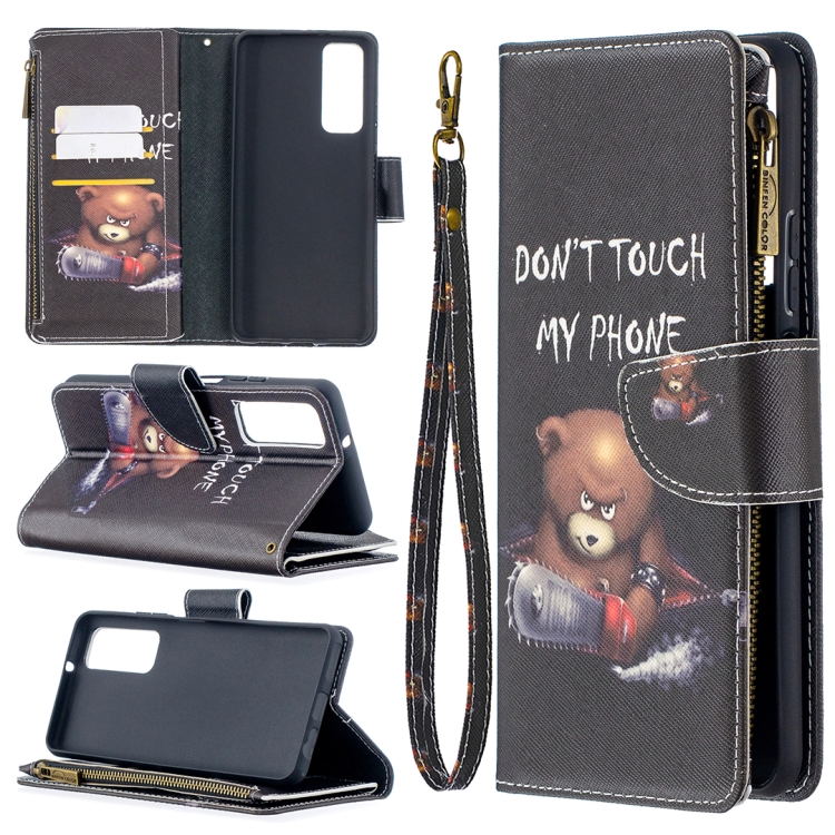 For Huawei P smart 2021 / Y7a Colored Drawing Pattern Zipper Horizontal Flip Leather Case with Holder & Card Slots & Wallet(Bear)
For Huawei P smart 2021 / Y7a Colored Drawing Pattern Zipper Horizontal Flip Leather Case with Holder & Card Slots & Wallet(Bear)