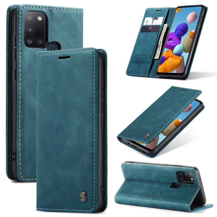 For Samsung Galaxy A21s CaseMe-013 Multifunctional Retro Frosted Horizontal Flip Leather Case with Card Slot & Holder & Wallet(Blue)
For Samsung Galaxy A21s CaseMe-013 Multifunctional Retro Frosted Horizontal Flip Leather Case with Card Slot & Holder & Wallet(Blue)