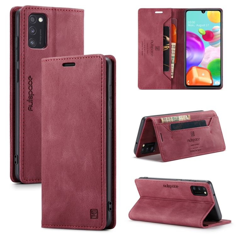For Samsung Galaxy A41 AutSpace A01 Retro Skin-feel Crazy Horse Texture Horizontal Flip Leather Case with Holder & Card Slots & Wallet & RFID(Wine Red)
For Samsung Galaxy A41 AutSpace A01 Retro Skin-feel Crazy Horse Texture Horizontal Flip Leather Case with Holder & Card Slots & Wallet & RFID(Wine Red)