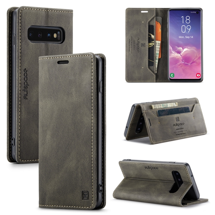For Samsung Galaxy S10 AutSpace A01 Retro Skin-feel Crazy Horse Texture Horizontal Flip Leather Case with Holder & Card Slots & Wallet & RFID(Coffee)
For Samsung Galaxy S10 AutSpace A01 Retro Skin-feel Crazy Horse Texture Horizontal Flip Leather Case with Holder & Card Slots & Wallet & RFID(Coffee)