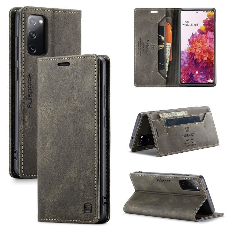For Samsung Galaxy S20 FE AutSpace A01 Retro Skin-feel Crazy Horse Texture Horizontal Flip Leather Case with Holder & Card Slots & Wallet & RFID(Coffee)
For Samsung Galaxy S20 FE AutSpace A01 Retro Skin-feel Crazy Horse Texture Horizontal Flip Leather Case with Holder & Card Slots & Wallet & RFID(Coffee)