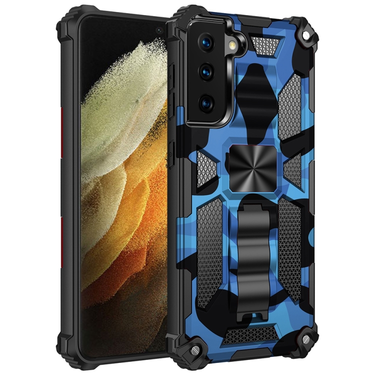 For Samsung Galaxy S21 Ultra 5G Camouflage Armor Shockproof TPU + PC Magnetic Protective Case with Holder(Dark Blue)
For Samsung Galaxy S21 Ultra 5G Camouflage Armor Shockproof TPU + PC Magnetic Protective Case with Holder(Dark Blue)
