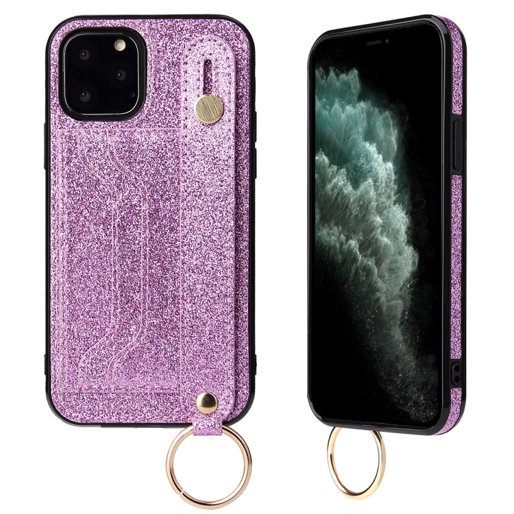 Glitter Powder PU+TPU Shockproof Protective Case with Holder & Card Slots & Wrist Strap For iPhone 12 Pro Max(Purple)
Glitter Powder PU+TPU Shockproof Protective Case with Holder & Card Slots & Wrist Strap For iPhone 12 Pro Max(Purple)
