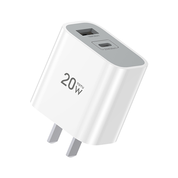TOTUDESIGN HY034-AC-1 Glory Series 20W Type-C / USB-C + USB Fast Charging Travel Charger Power Adapter, CN Plug(White)
TOTUDESIGN HY034-AC-1 Glory Series 20W Type-C / USB-C + USB Fast Charging Travel Charger Power Adapter, CN Plug(White)
