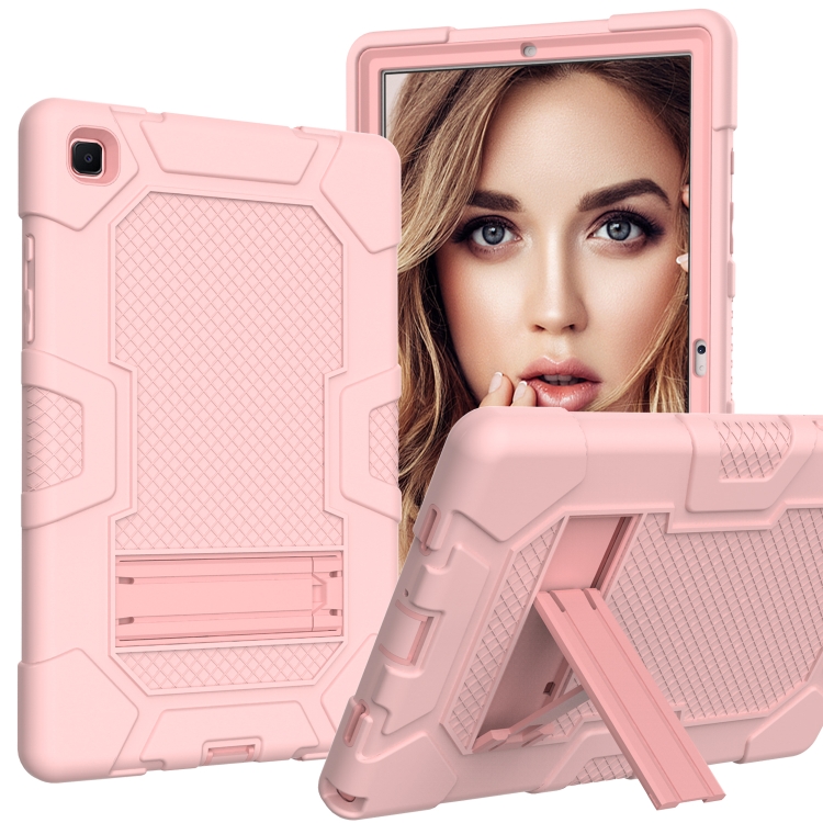 For Samsung Galaxy Tab A7 10.4 (2020) T500 / T505 Contrast Color Robot Shockproof Silicone + PC Protective Case with Holder(Rose Gold)
For Samsung Galaxy Tab A7 10.4 (2020) T500 / T505 Contrast Color Robot Shockproof Silicone + PC Protective Case with Holder(Rose Gold)