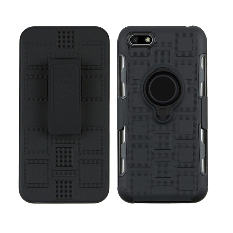 For Huawei Y5 Prime (2018) 3 In 1 Cube PC + TPU Protective Case with 360 Degrees Rotate Black Ring Holder(Black)
For Huawei Y5 Prime (2018) 3 In 1 Cube PC + TPU Protective Case with 360 Degrees Rotate Black Ring Holder(Black)