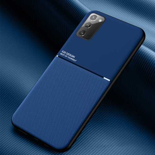 For Samsung Galaxy Note20 Classic Tilt Strip Grain Magnetic Shockproof PC + TPU Case(Blue)
For Samsung Galaxy Note20 Classic Tilt Strip Grain Magnetic Shockproof PC + TPU Case(Blue)