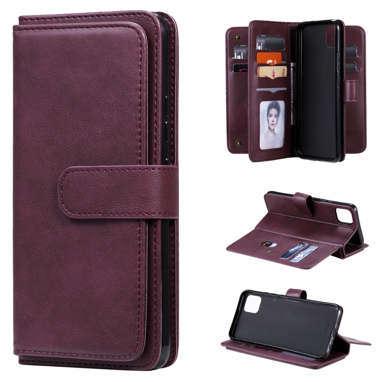 For OPPO Realme C11 Multifunctional Magnetic Copper Buckle Horizontal Flip Solid Color Leather Case with 10 Card Slots & Wallet & Holder & Photo Frame(Wine Red)
For OPPO Realme C11 Multifunctional Magnetic Copper Buckle Horizontal Flip Solid Color Leather Case with 10 Card Slots & Wallet & Holder & Photo Frame(Wine Red)