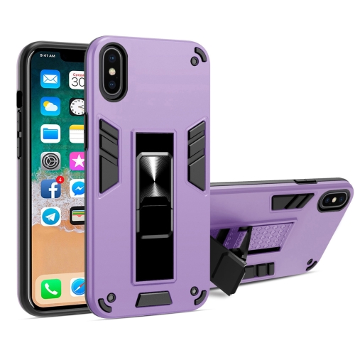 2 in 1 PC + TPU Shockproof Protective Case with Invisible Holder For iPhone X / XS(Purple)
2 in 1 PC + TPU Shockproof Protective Case with Invisible Holder For iPhone X / XS(Purple)