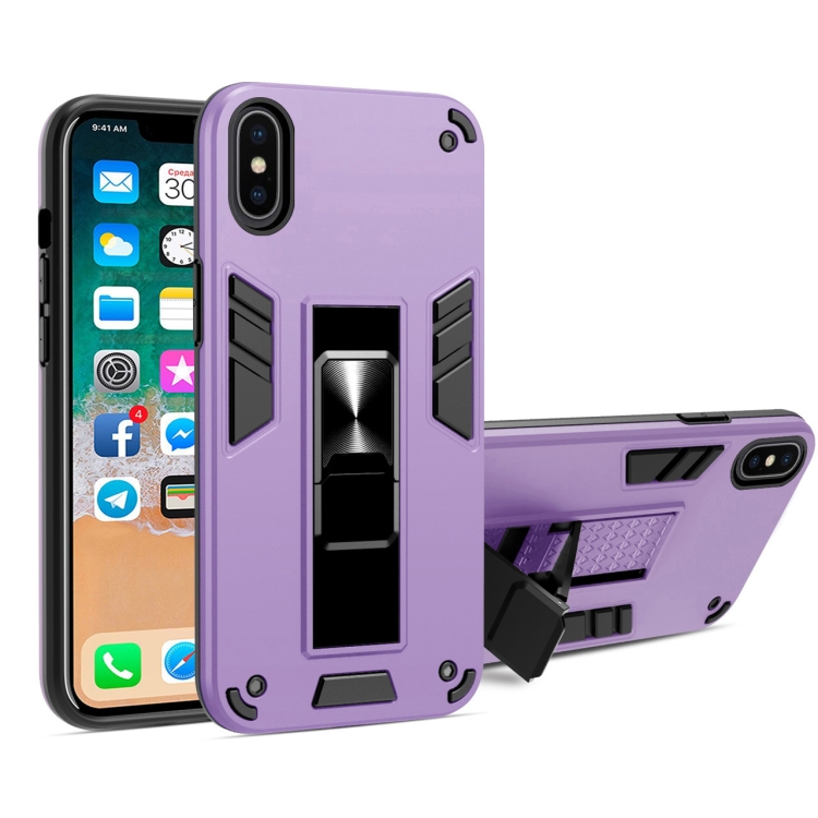 2 in 1 PC + TPU Shockproof Protective Case with Invisible Holder For iPhone XS Max(Purple)
2 in 1 PC + TPU Shockproof Protective Case with Invisible Holder For iPhone XS Max(Purple)