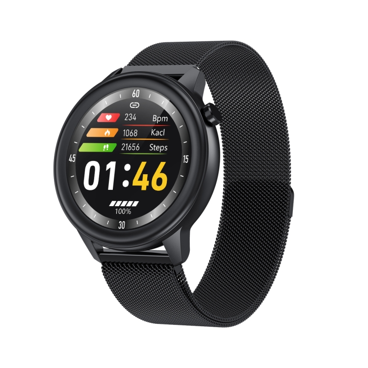 F81 1.3 inch TFT Color Screen IP68 Waterproof Smart Watch, Support Body Temperature Monitor / Blood Pressure Monitor / Blood Oxygen Monitor, Style:Steel Strap(Black)
F81 1.3 inch TFT Color Screen IP68 Waterproof Smart Watch, Support Body Temperature Monitor / Blood Pressure Monitor / Blood Oxygen Monitor, Style:Steel Strap(Black)