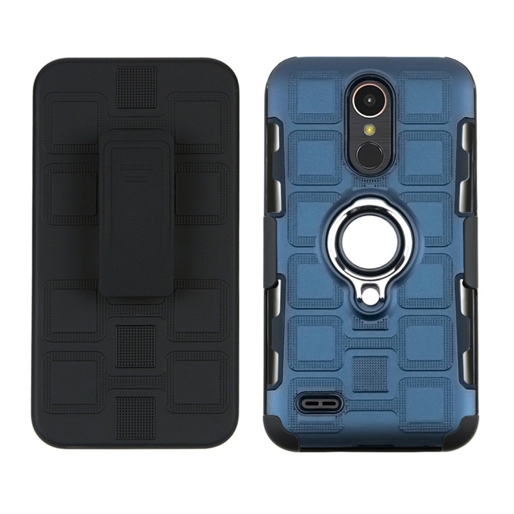For LG K10 (2017) EU / US Version 3 In 1 Cube PC + TPU Protective Case with 360 Degrees Rotate Silver Ring Holder(Navy Blue)
For LG K10 (2017) EU / US Version 3 In 1 Cube PC + TPU Protective Case with 360 Degrees Rotate Silver Ring Holder(Navy Blue)
