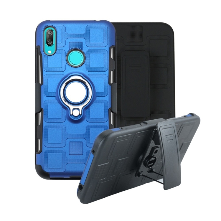 For Huawei Y7 (2019) 3 In 1 Cube PC + TPU Protective Case with 360 Degrees Rotate Silver Ring Holder(Blue)
For Huawei Y7 (2019) 3 In 1 Cube PC + TPU Protective Case with 360 Degrees Rotate Silver Ring Holder(Blue)