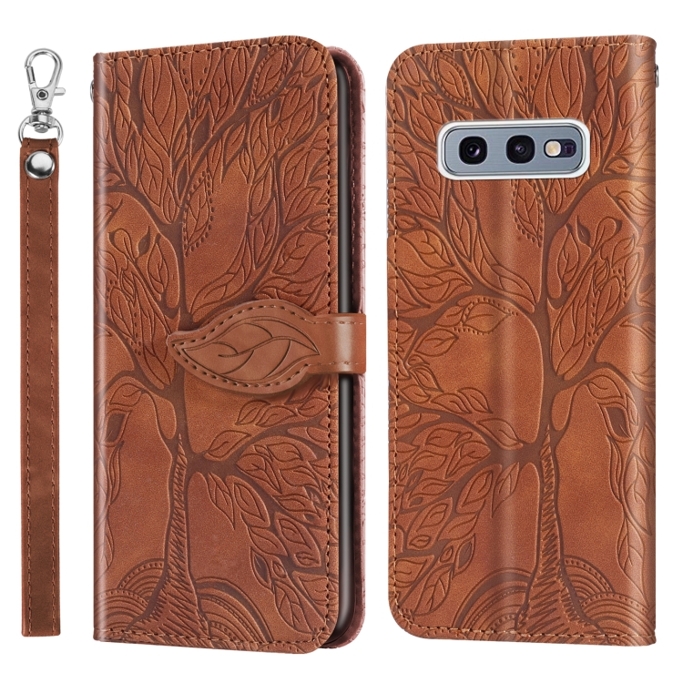 For Samsung Galaxy S10e Life of Tree Embossing Pattern Horizontal Flip Leather Case with Holder & Card Slot & Wallet & Photo Frame & Lanyard(Brown)
For Samsung Galaxy S10e Life of Tree Embossing Pattern Horizontal Flip Leather Case with Holder & Card Slot & Wallet & Photo Frame & Lanyard(Brown)