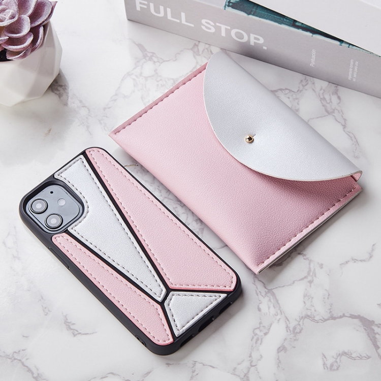 Shockproof Geometric Stitching Protective Case with Leather Bag For iPhone 12 mini(Pink + Silver White-B)
Shockproof Geometric Stitching Protective Case with Leather Bag For iPhone 12 mini(Pink + Silver White-B)