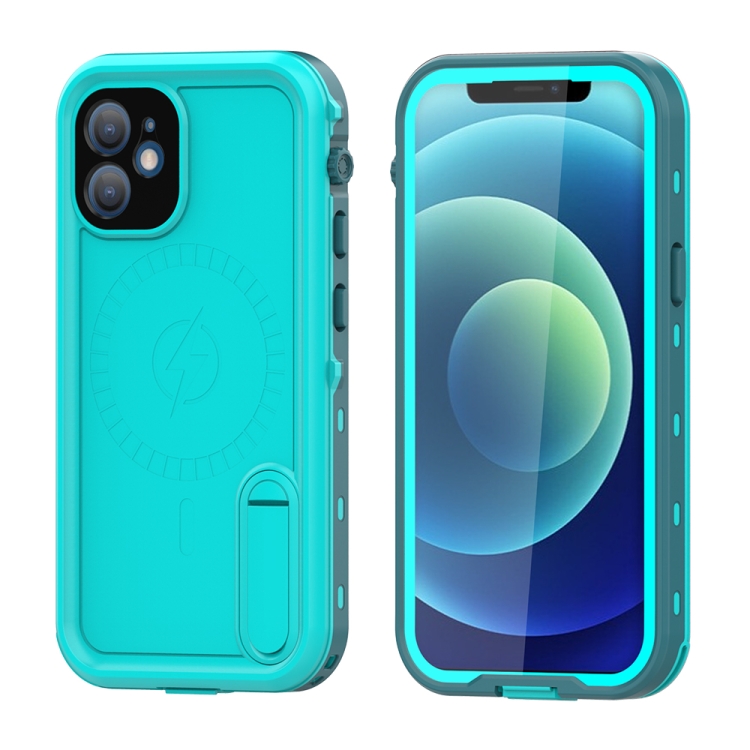 RedPepper Shockproof Waterproof Solid Color PC + TPU Magsafe Case with Holder For iPhone 12(Blue)
RedPepper Shockproof Waterproof Solid Color PC + TPU Magsafe Case with Holder For iPhone 12(Blue)