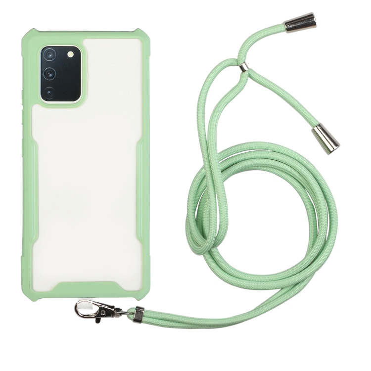 For OPPO A92 / A52 Acrylic + Color TPU Shockproof Case with Neck Lanyard(Avocado)
For OPPO A92 / A52 Acrylic + Color TPU Shockproof Case with Neck Lanyard(Avocado)