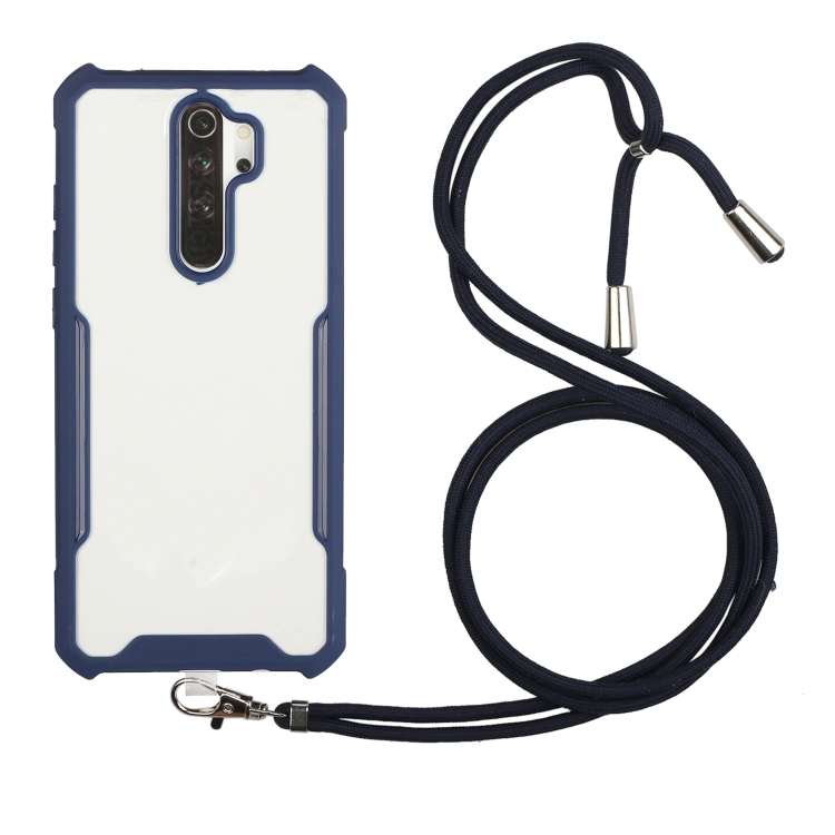 For Xiaomi Redmi Note 8 Pro Acrylic + Color TPU Shockproof Case with Neck Lanyard(Dark Blue)
For Xiaomi Redmi Note 8 Pro Acrylic + Color TPU Shockproof Case with Neck Lanyard(Dark Blue)