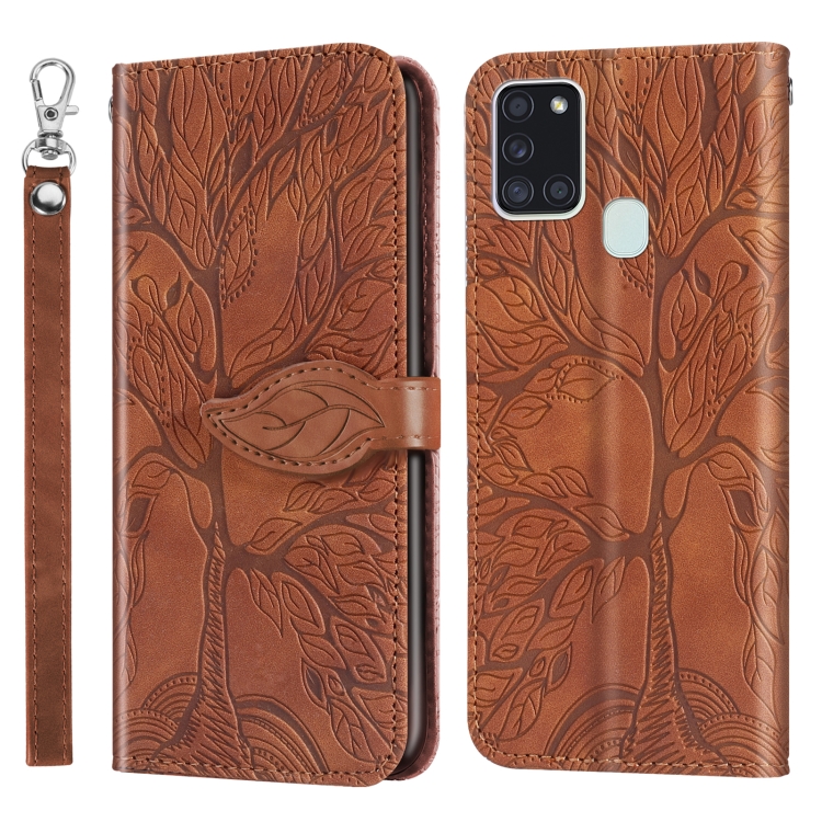 For Samsung Galaxy A21s Life of Tree Embossing Pattern Horizontal Flip Leather Case with Holder & Card Slot & Wallet & Photo Frame & Lanyard(Brown)
For Samsung Galaxy A21s Life of Tree Embossing Pattern Horizontal Flip Leather Case with Holder & Card Slot & Wallet & Photo Frame & Lanyard(Brown)