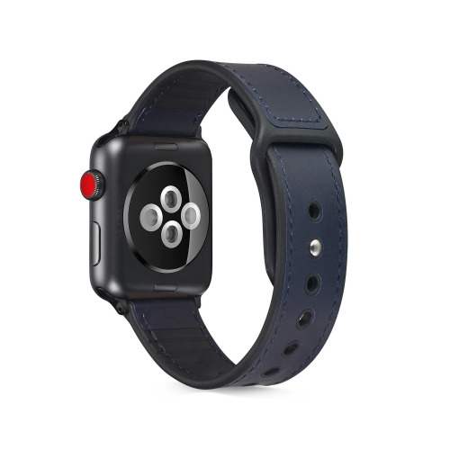 Paste Leather TPU Watchband For Apple Watch Series 7 45mm / 6 & SE & 5 & 4 44mm / 3 & 2 & 1 42mm(Dark Blue)
Paste Leather TPU Watchband For Apple Watch Series 7 45mm / 6 & SE & 5 & 4 44mm / 3 & 2 & 1 42mm(Dark Blue)
