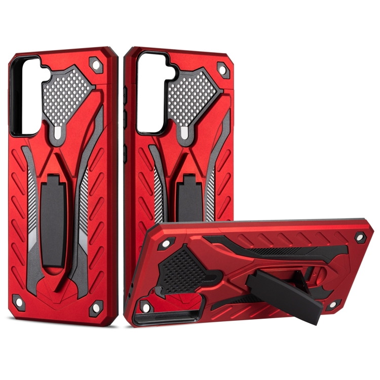 For Samsung Galaxy S21+ 5G Shockproof TPU + PC Protective Case with Holder(Red)
For Samsung Galaxy S21+ 5G Shockproof TPU + PC Protective Case with Holder(Red)