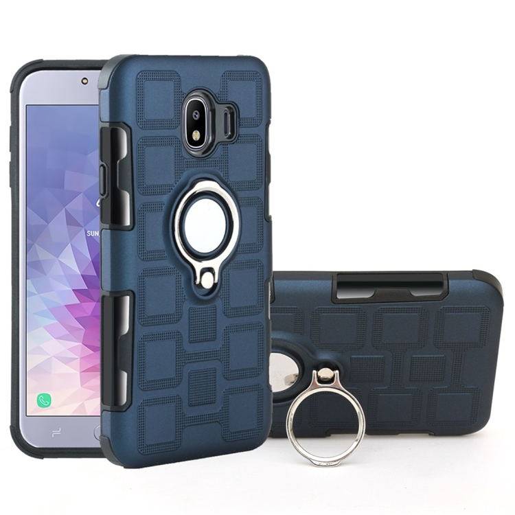 For Galaxy J4 (2018) 2 In 1 Cube PC + TPU Protective Case with 360 Degrees Rotate Silver Ring Holder(Navy Blue)
For Galaxy J4 (2018) 2 In 1 Cube PC + TPU Protective Case with 360 Degrees Rotate Silver Ring Holder(Navy Blue)