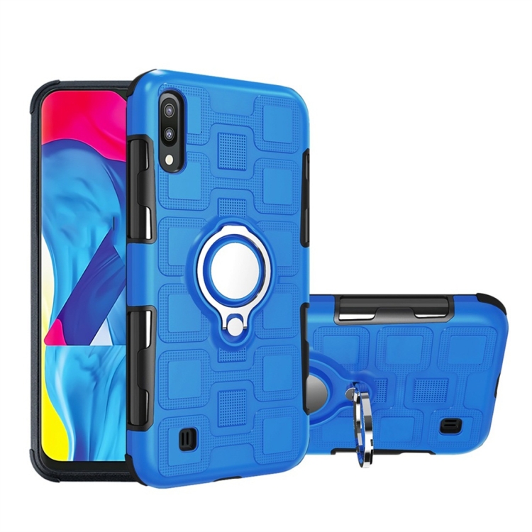 For Galaxy M10 2 In 1 Cube PC + TPU Protective Case with 360 Degrees Rotate Silver Ring Holder(Blue)
For Galaxy M10 2 In 1 Cube PC + TPU Protective Case with 360 Degrees Rotate Silver Ring Holder(Blue)