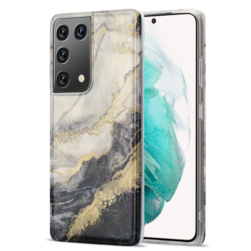 For Samsung Galaxy S21 Ultra 5G TPU Gilt Marble Pattern Protective Case(Black Grey)
For Samsung Galaxy S21 Ultra 5G TPU Gilt Marble Pattern Protective Case(Black Grey)