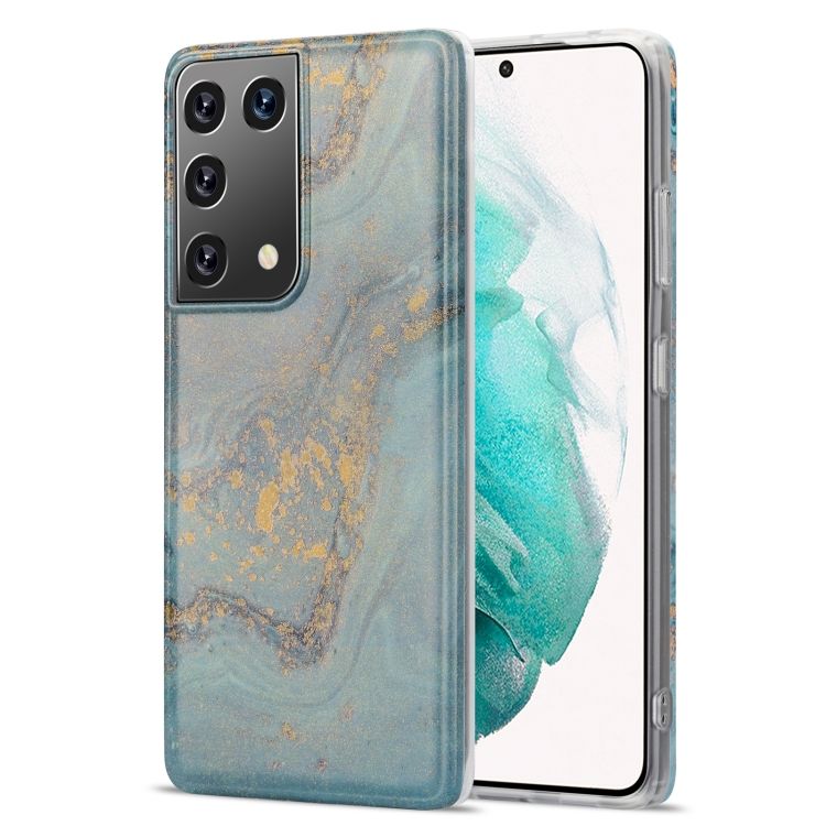 For Samsung Galaxy S21 Ultra 5G TPU Gilt Marble Pattern Protective Case(Light Blue)
For Samsung Galaxy S21 Ultra 5G TPU Gilt Marble Pattern Protective Case(Light Blue)