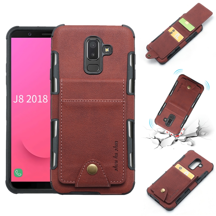 For Galaxy J8 (2018) Cloth Texture + TPU Shockproof Protective Case with Vertical Flip Card Slots(Brown)
For Galaxy J8 (2018) Cloth Texture + TPU Shockproof Protective Case with Vertical Flip Card Slots(Brown)
