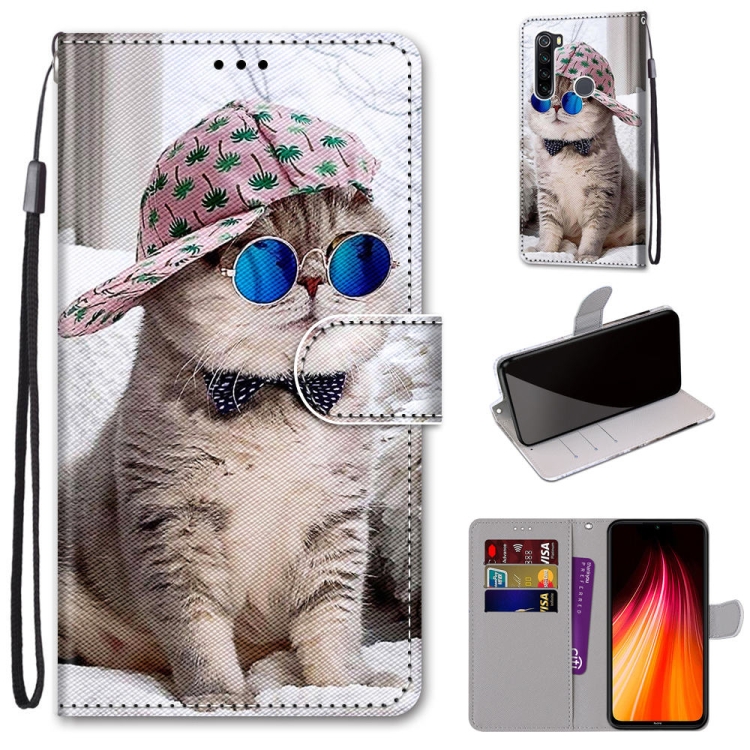 For Xiaomi Redmi Note 8 Coloured Drawing Cross Texture Horizontal Flip PU Leather Case with Holder & Card Slots & Wallet & Lanyard(Slant Hat Blue Mirror Cat)
For Xiaomi Redmi Note 8 Coloured Drawing Cross Texture Horizontal Flip PU Leather Case with Holder & Card Slots & Wallet & Lanyard(Slant Hat Blue Mirror Cat)