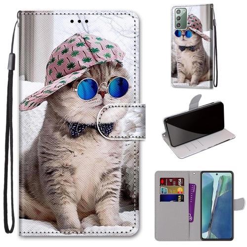 For Samsung Galaxy Note20 Coloured Drawing Cross Texture Horizontal Flip PU Leather Case with Holder & Card Slots & Wallet & Lanyard(Oblique Hat Blue Mirror Cat)
For Samsung Galaxy Note20 Coloured Drawing Cross Texture Horizontal Flip PU Leather Case with Holder & Card Slots & Wallet & Lanyard(Oblique Hat Blue Mirror Cat)