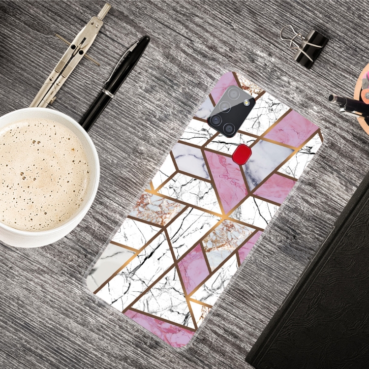 For Samsung Galaxy A21s Marble Shockproof TPU Protective Case(Rhombus White Purple)
For Samsung Galaxy A21s Marble Shockproof TPU Protective Case(Rhombus White Purple)