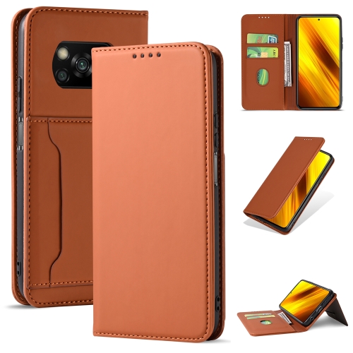 For Xiaomi Poco X3 Strong Magnetism Liquid Feel Horizontal Flip Leather Case with Holder & Card Slots & Wallet(Brown)
For Xiaomi Poco X3 Strong Magnetism Liquid Feel Horizontal Flip Leather Case with Holder & Card Slots & Wallet(Brown)