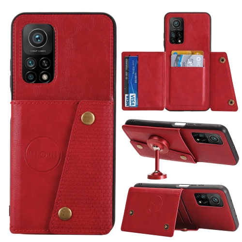 For Xiaomi Mi 10T Pro 5G Double Buckle PU + TPU Shockproof Magnetic Protective Case with Card Slot & Holder(Red)
For Xiaomi Mi 10T Pro 5G Double Buckle PU + TPU Shockproof Magnetic Protective Case with Card Slot & Holder(Red)