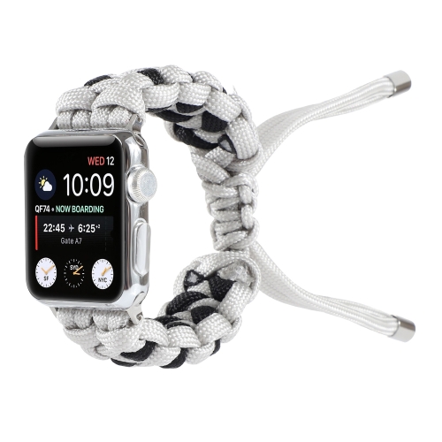 Braided Umbrella Cord Watch Strap For Apple Watch Series 6 & SE & 5 & 4 40mm / 3 & 2 & 1 38mm(Grey)
Braided Umbrella Cord Watch Strap For Apple Watch Series 6 & SE & 5 & 4 40mm / 3 & 2 & 1 38mm(Grey)