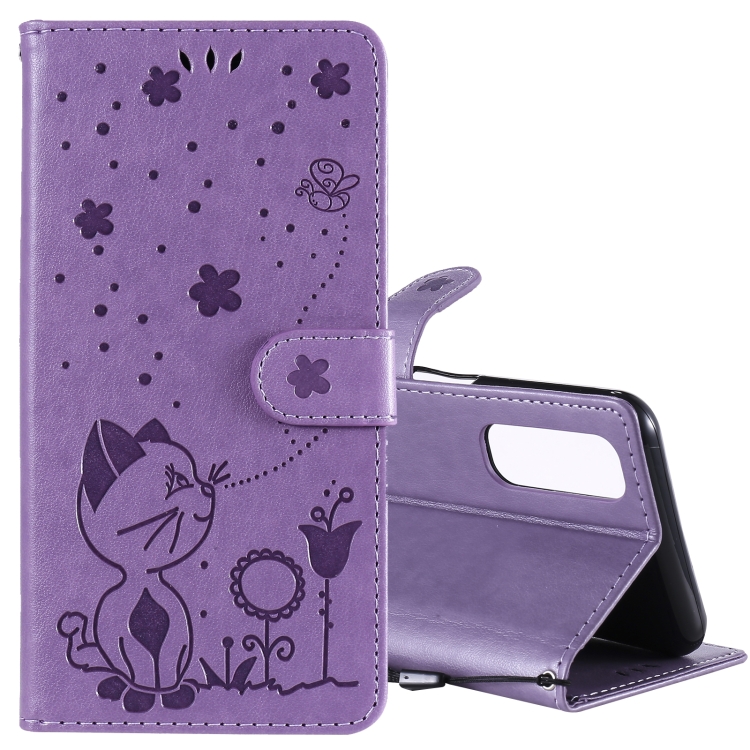 For OPPO Realme 7 5G Cat Bee Embossing Pattern Shockproof Horizontal Flip Leather Case with Holder & Card Slots & Wallet(Purple)
For OPPO Realme 7 5G Cat Bee Embossing Pattern Shockproof Horizontal Flip Leather Case with Holder & Card Slots & Wallet(Purple)
